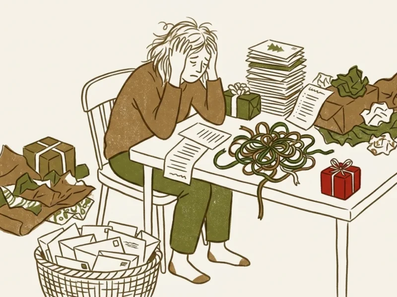 feestdagen stress